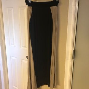 Color block maxi skirt.